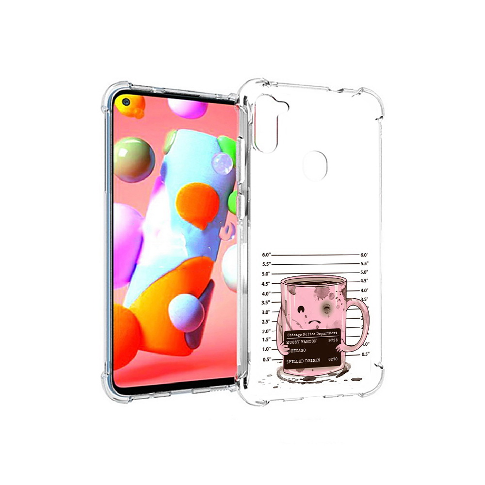 

Чехол MyPads Tocco для Samsung Galaxy A11 кружка (PT149913.480.420), Прозрачный, Tocco