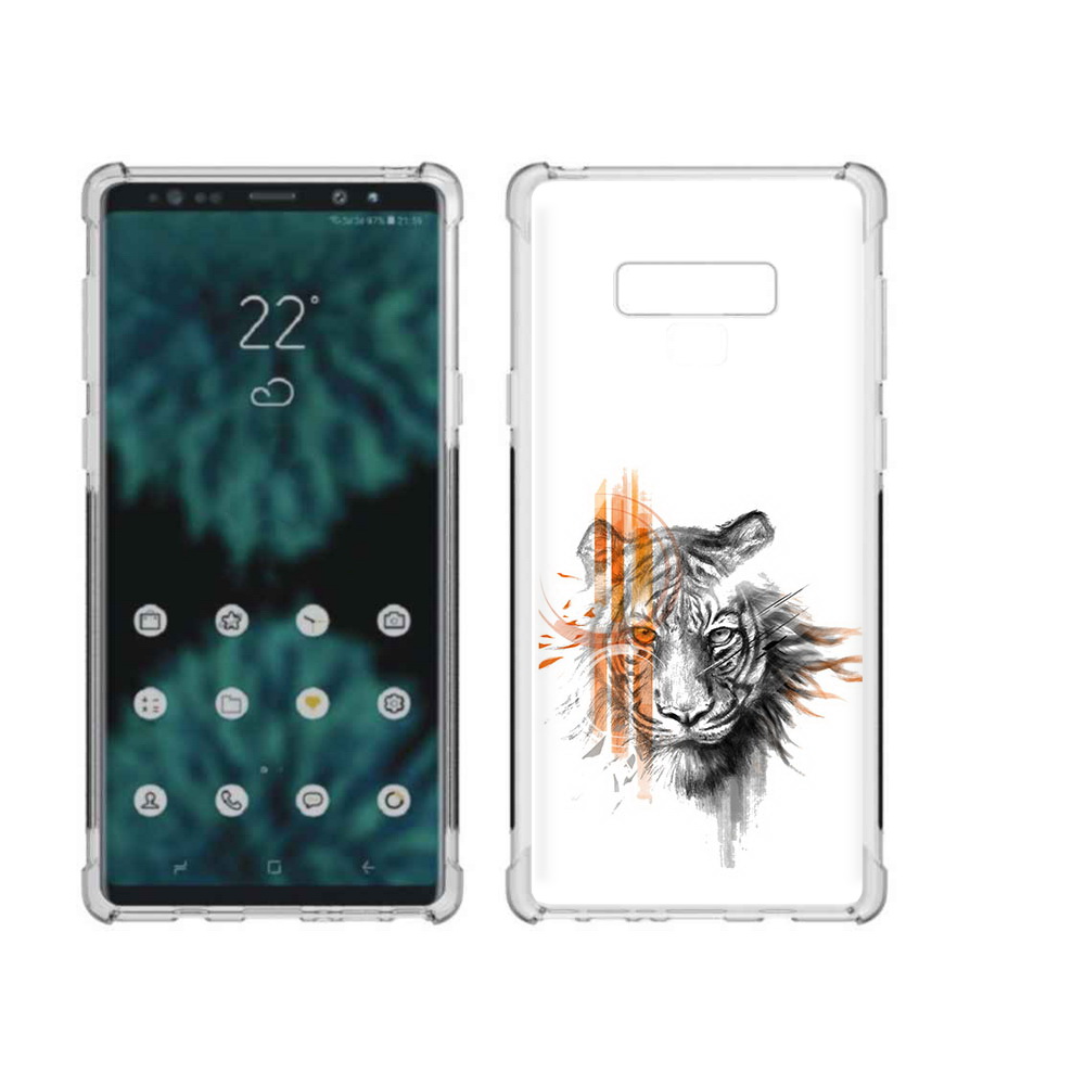 

Чехол MyPads Tocco для Samsung Galaxy Note 9 огненный тигр (PT115235.598.526), Прозрачный, Tocco