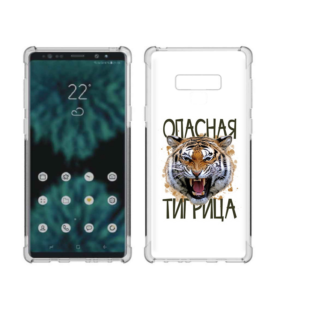 

Чехол MyPads Tocco для Samsung Galaxy Note 9 опасная тигрица (PT115235.598.527), Прозрачный, Tocco