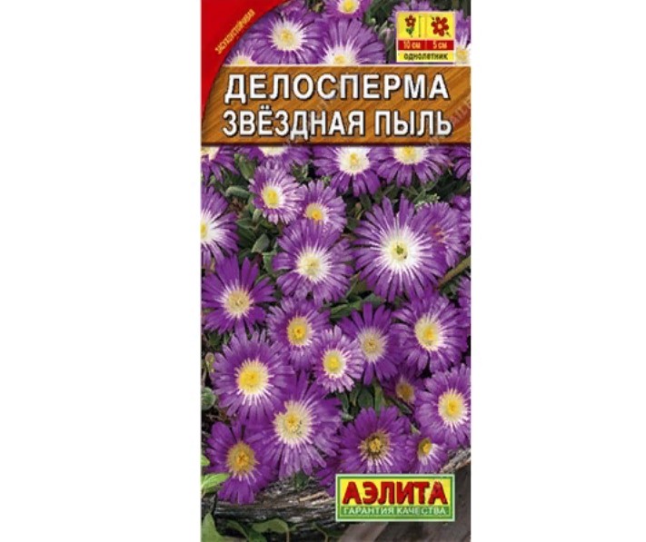 

Семена. Делосперма "Звездная пыль", однолетник (5 штук драже в пробирке)