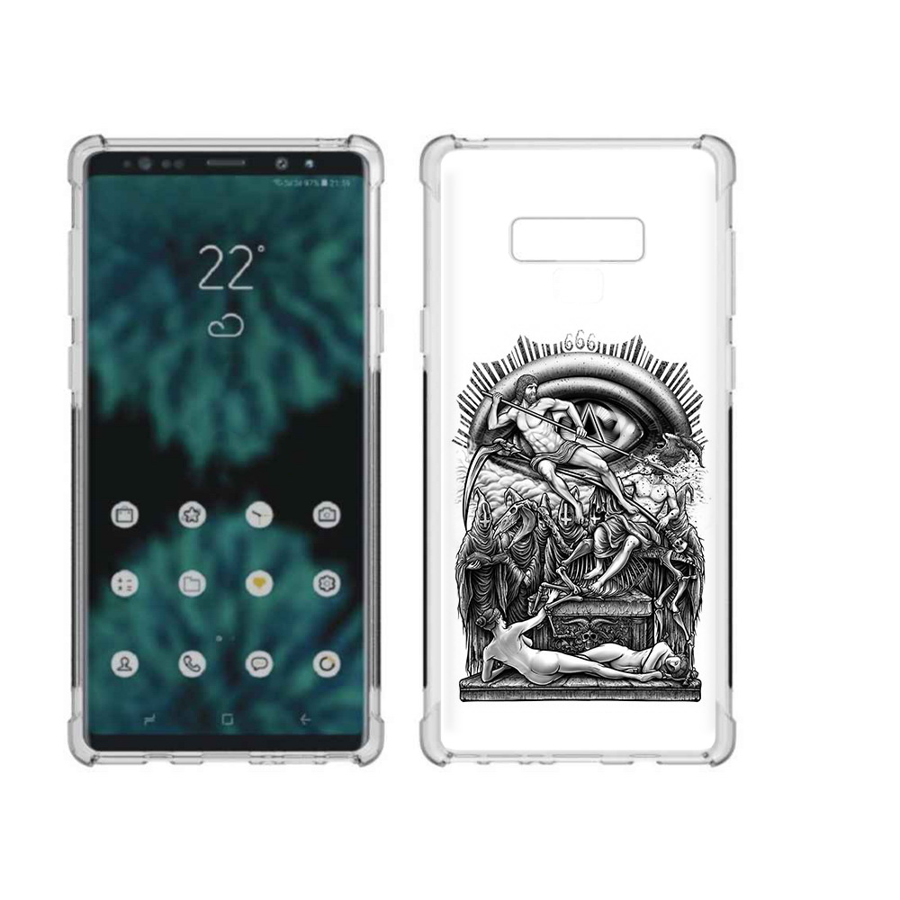 

Чехол MyPads Tocco для Samsung Galaxy Note 9 оракул черно белый (PT115235.598.528), Прозрачный, Tocco