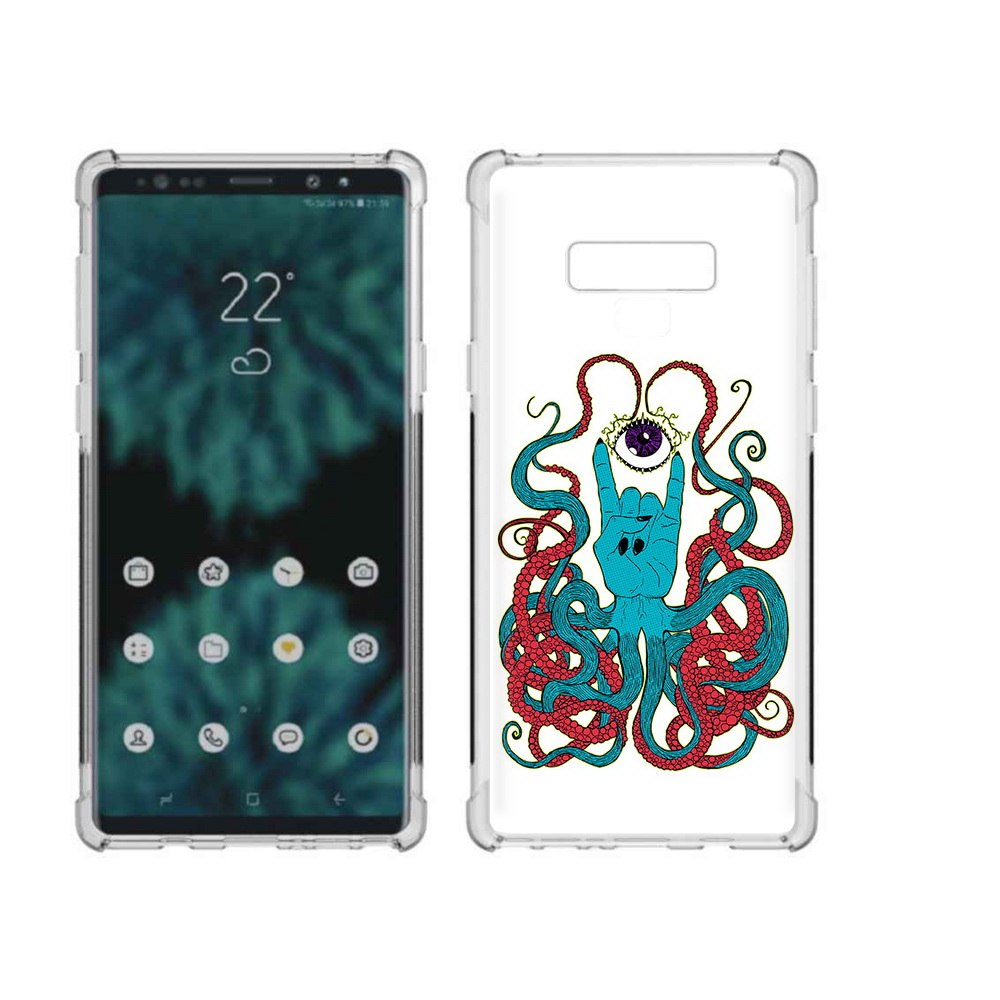 

Чехол MyPads Tocco для Samsung Galaxy Note 9 осьминог-рука абстракция (PT115235.598.530), Прозрачный, Tocco