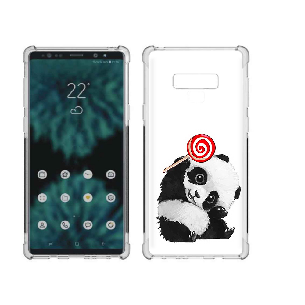 

Чехол MyPads Tocco для Samsung Galaxy Note 9 панда с леденцом (PT115235.598.534), Прозрачный, Tocco