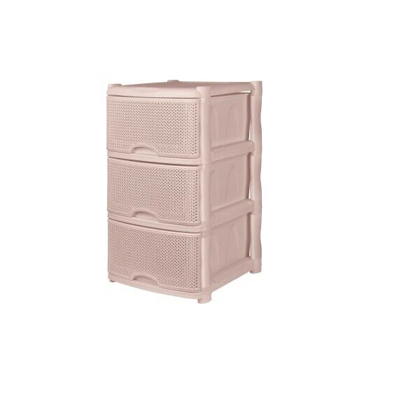 

Комод 3-х секц. KL378312005 Keeplex Ajur 48х41х72,3см пластик беж.