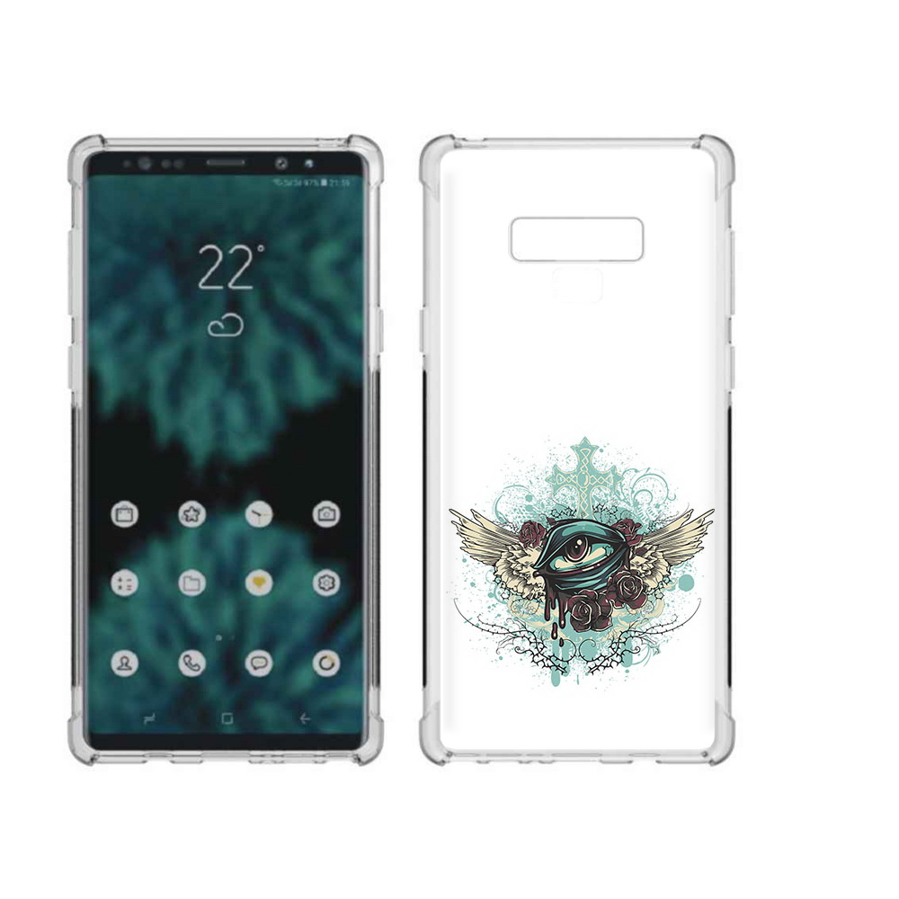

Чехол MyPads Tocco для Samsung Galaxy Note 9 плачущий глаз с крыльями (PT115235.598.544), Прозрачный, Tocco
