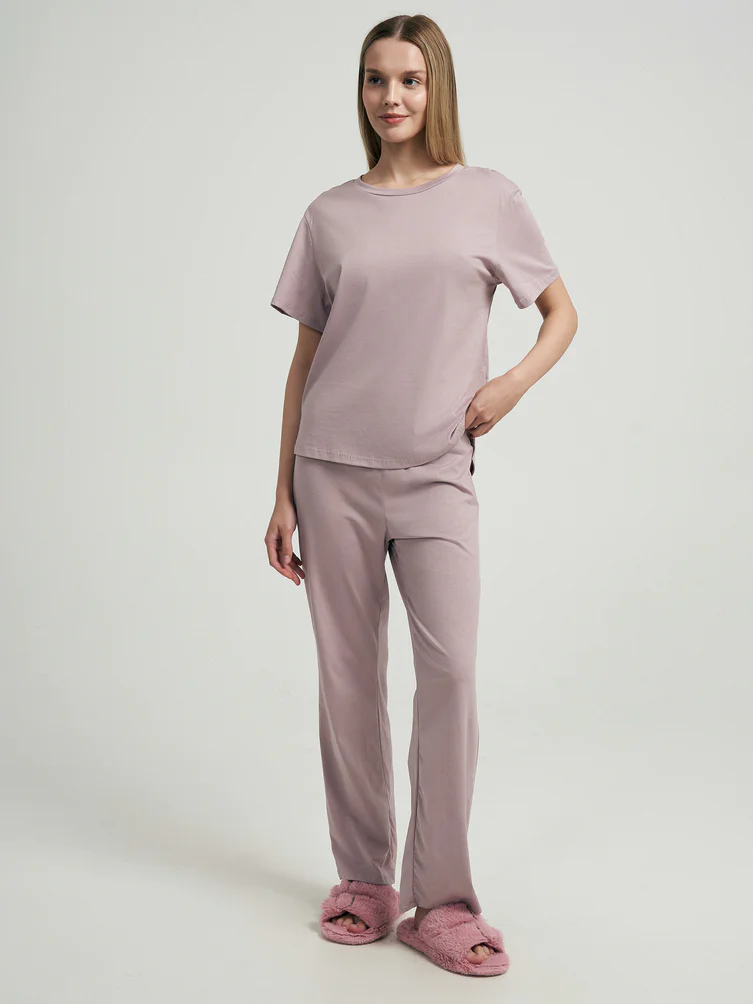 

Комплект домашний женский Supreme Selection Cozy Home evening rose фиолетовый 42 RU, Cozy Home evening rose