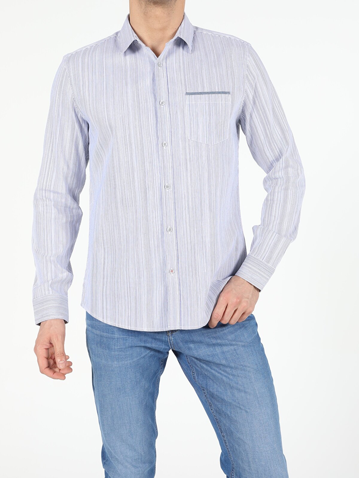 

Рубашка мужская Colin's CL1052521_Q1.V1BL голубая M, Голубой, CL1052521_Q1.V1BL