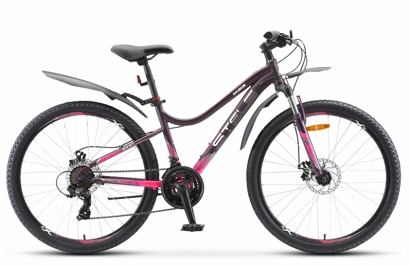 фото Велосипед stels miss 5100 md рама 17 v040 2020 светлый/пурпурный колеса 26"