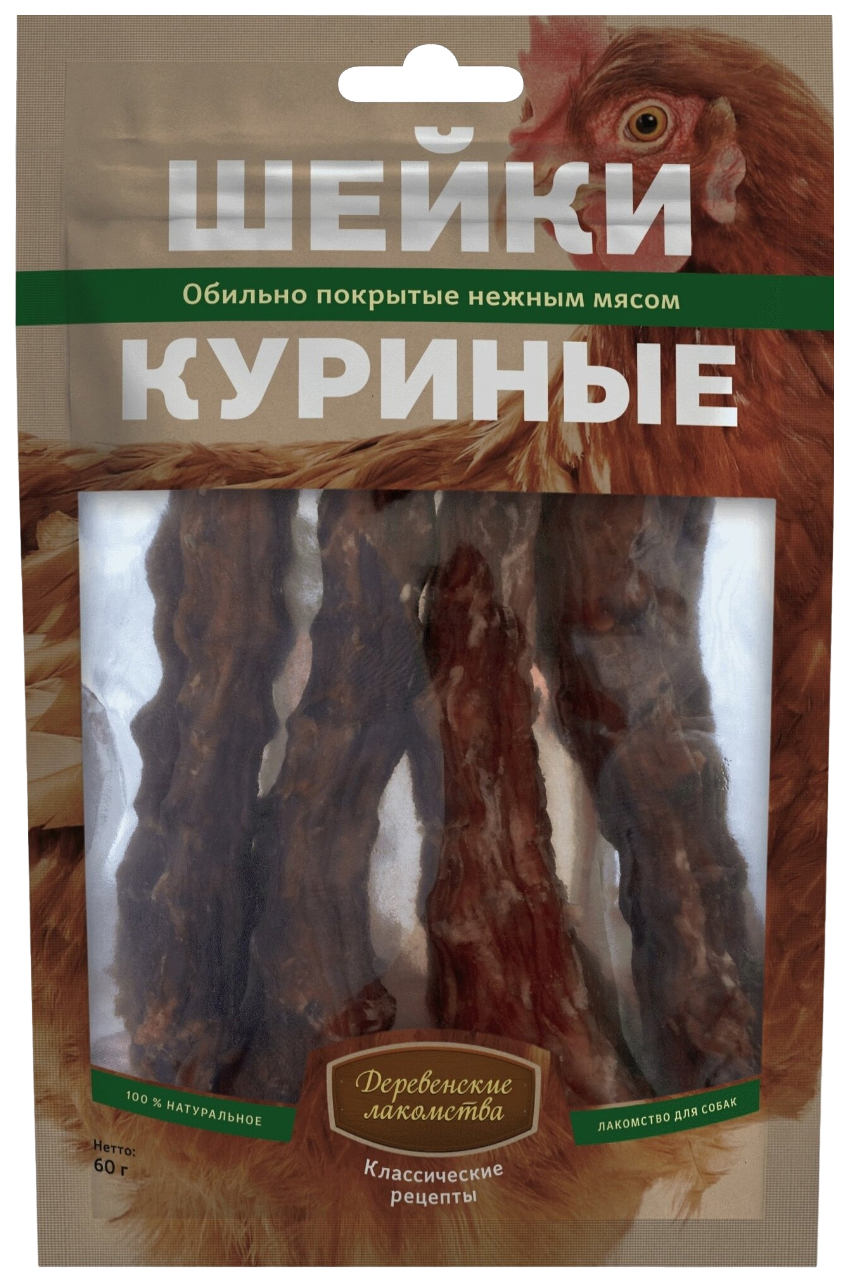 

Лакомство для собак Деревенские лакомства, курица, 60 гр