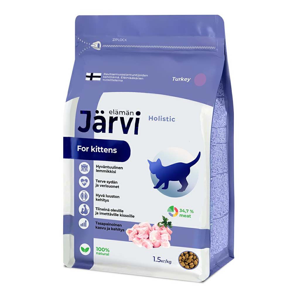 Сухой корм для котят Jarvi с индейкой, 1,5 кг