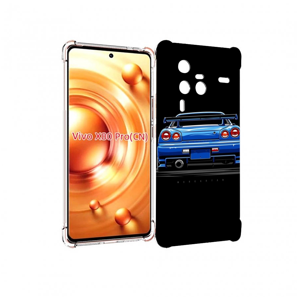 

Чехол MyPads Машина-синяя мужской для Vivo X80 Pro, Прозрачный, Tocco