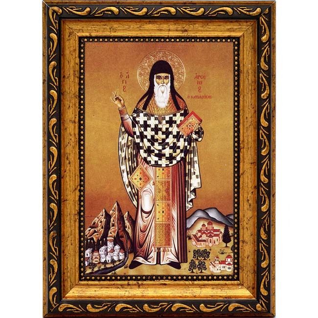 

Арсений Каппадокийский Святой преподобный. Икона на холсте.