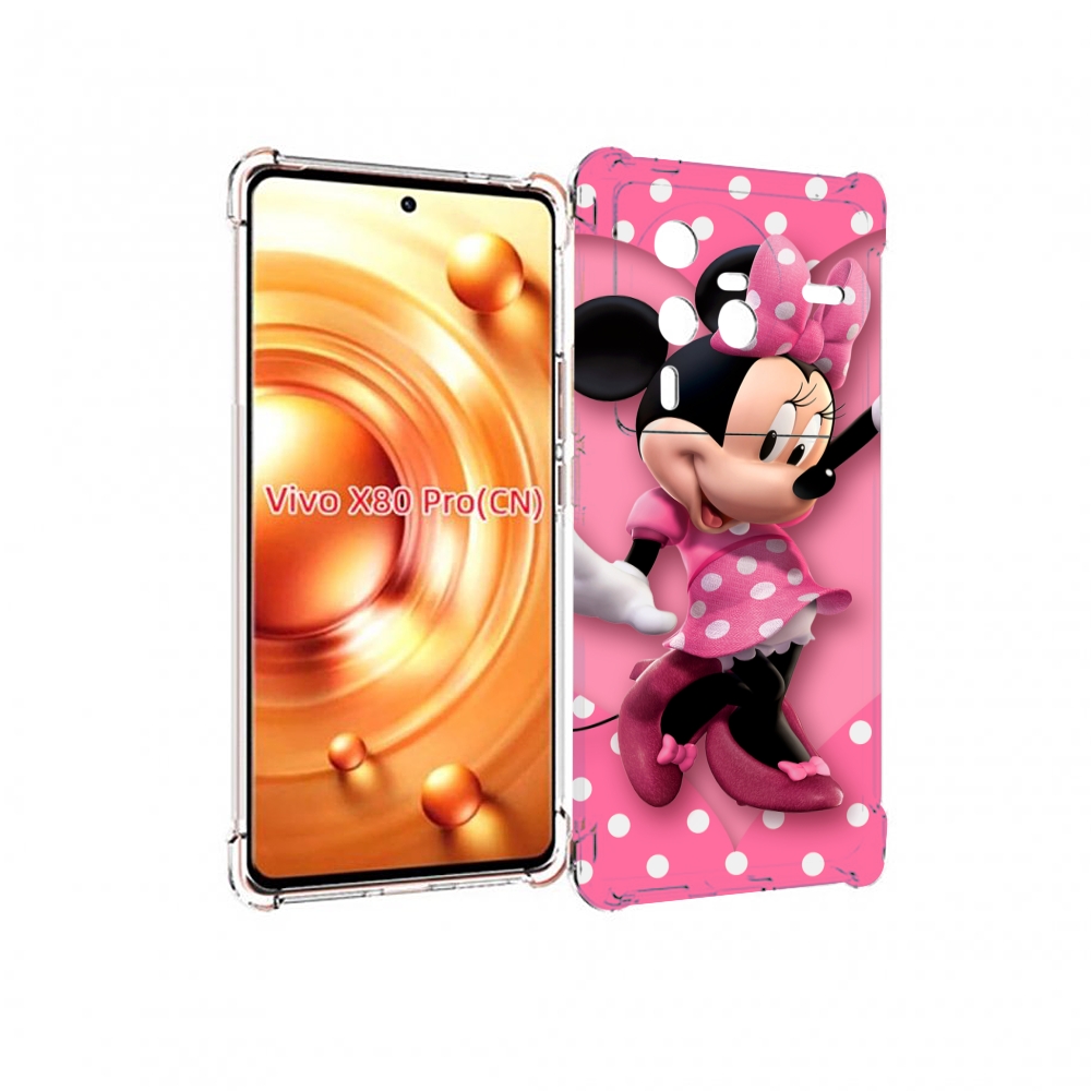 

Чехол MyPads Минни-Маус-в-сердце женский для Vivo X80 Pro, Прозрачный, Tocco