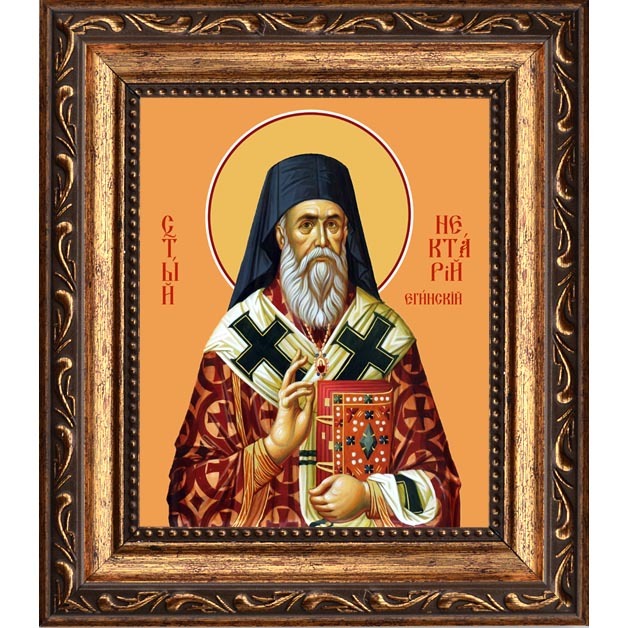 

Святитель Нектарий Эгинский Пентапольский. Икона на холсте.