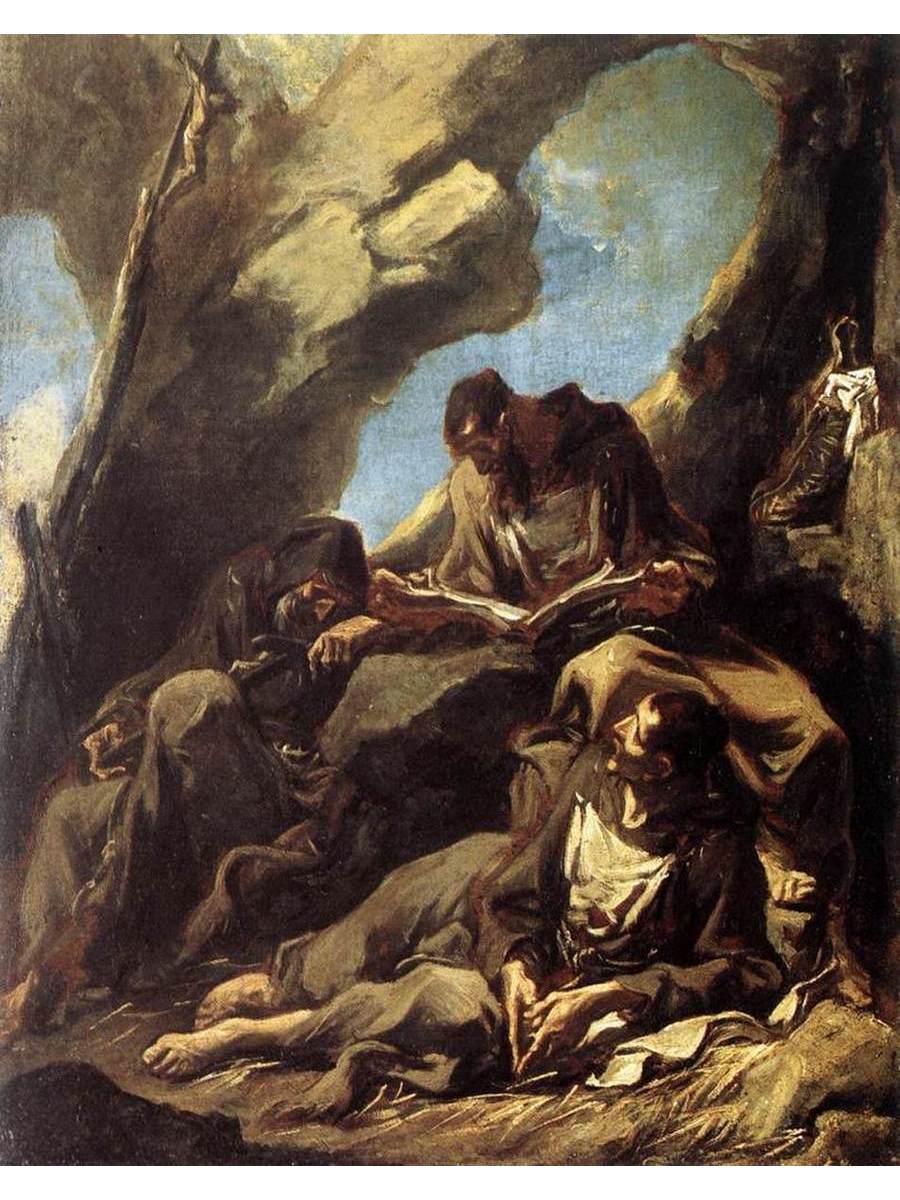 

Постер DRABS A3 Алессандро Маньяско Three Capuchin Friars Meditating in their Hermitage