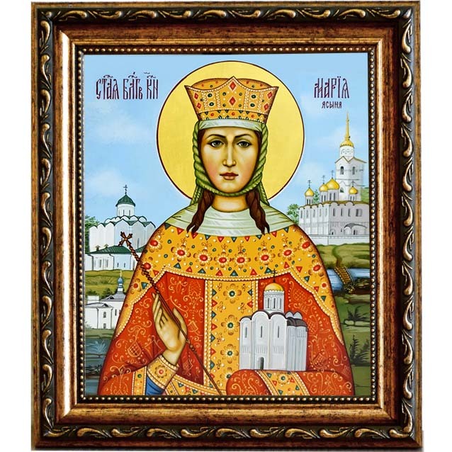 

Мария Ясыня, Великая княгиня Владимирская. Икона на холсте.