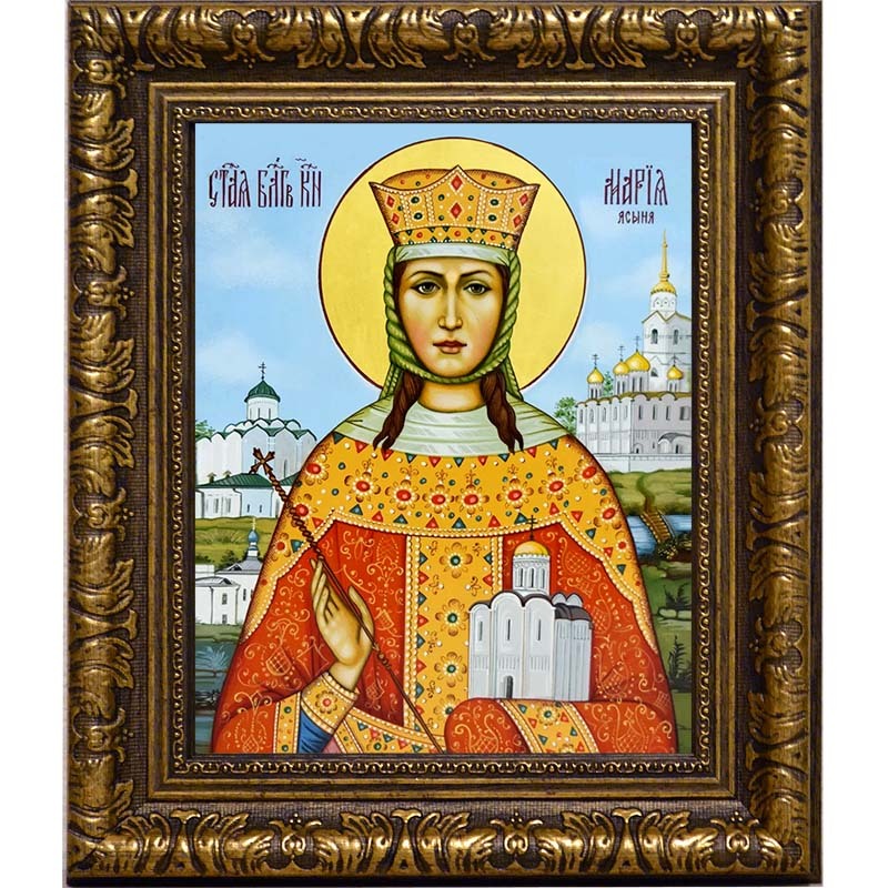 

Мария Ясыня, Великая княгиня Владимирская. Икона на холсте.