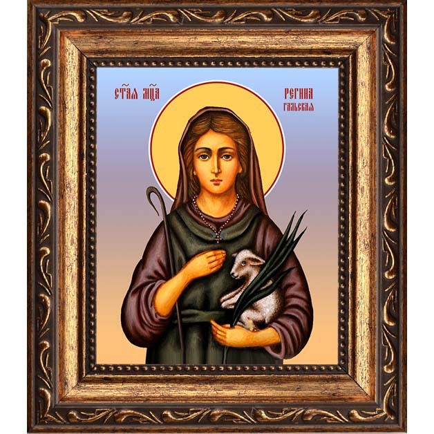 

Регина Отонская (Гальская) дева, мученица. Икона на холсте.