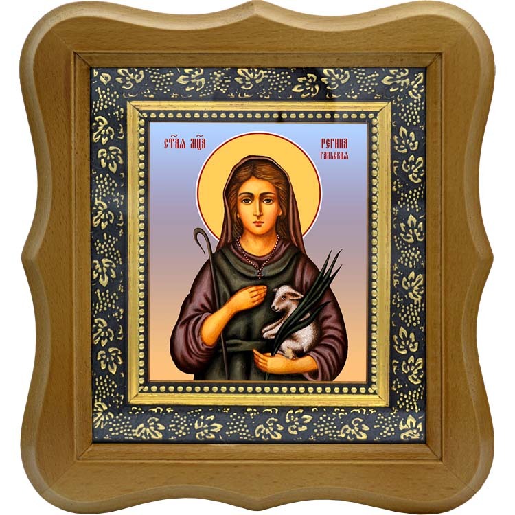 

Регина Отонская (Гальская) дева, мученица. Икона на холсте.