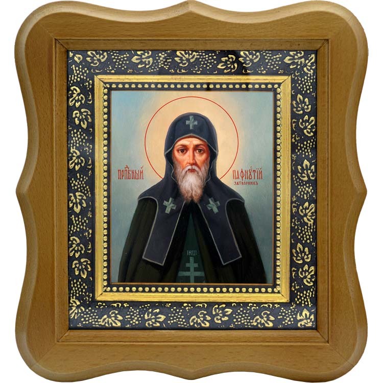 

Пафнутий Печерский, преподобный затворник. Икона на холсте.