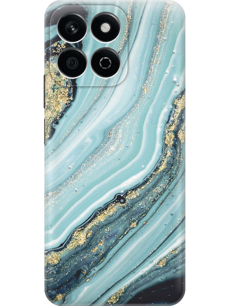 

Силиконовый чехол на Honor X7C с принтом "Зеленый мрамор", Прозрачный;белый;зеленый, 786720531