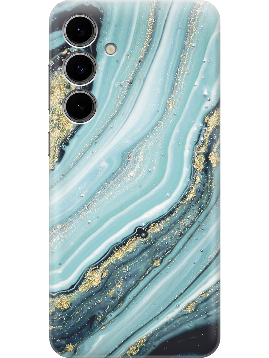 

Силиконовый чехол на Samsung Galaxy S24 FE с принтом "Зеленый мрамор", Прозрачный;белый;зеленый, 786718131
