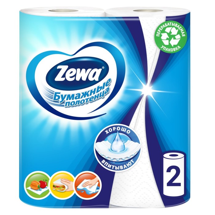 

Бумажные полотенца Zewa Decor, 2 слоя, 2 шт.