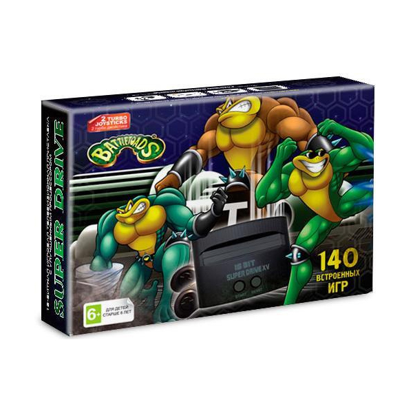 фото Игровая приставка 16 bit super drive battle toads (140 в 1) +140 встроенных игр+2 геймпада nobrand