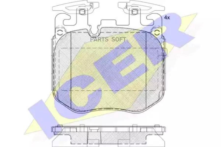 

Колодки Торм.Пер. Bmw 7 Series (G11 G12) (09/15-) ICER 182265