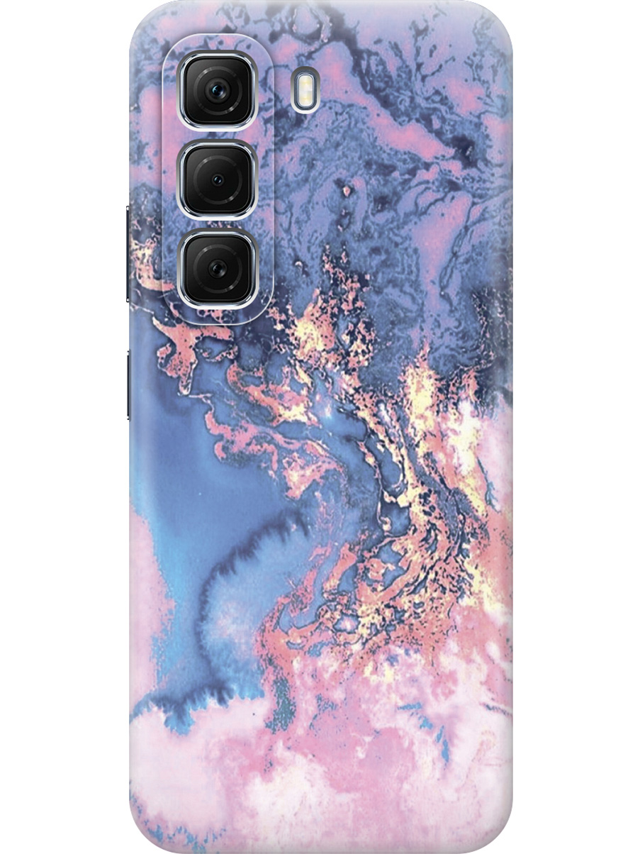

Силиконовый чехол на Infinix Hot 50 4G с принтом "Синий мрамор", Прозрачный;голубой, 786718731