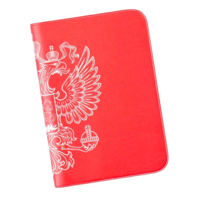 

Обложка для паспорта унисекс Студия Артемия Лебедева красная, Красный