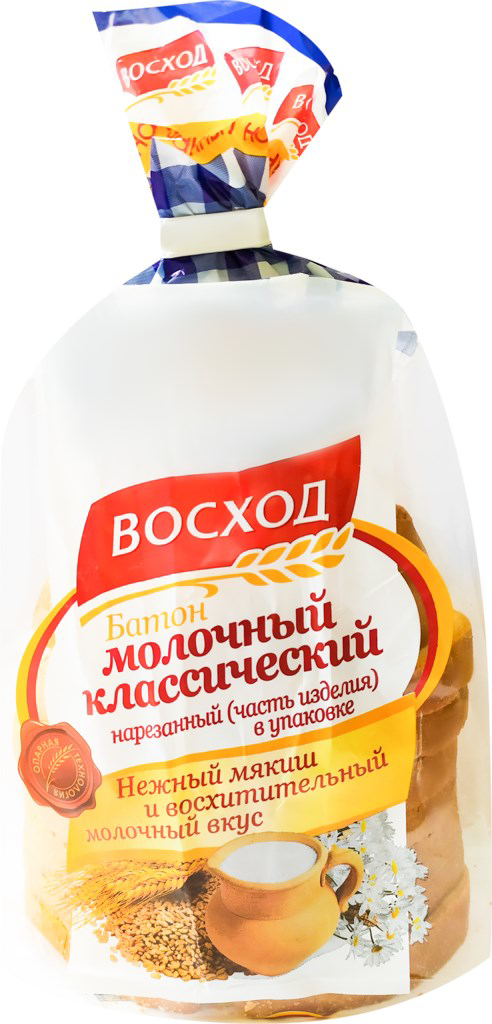 

Хлеб белый Восход Молочный 150 г, Молочный