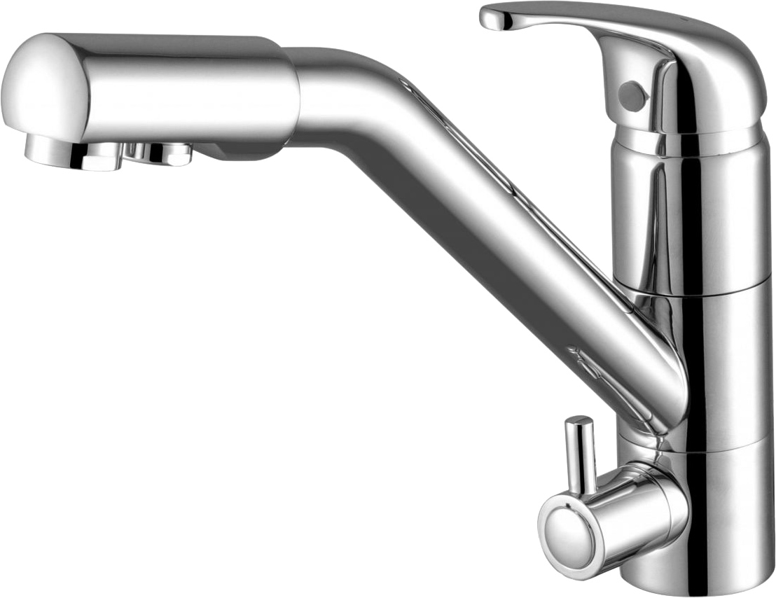 

Paulmark Смеситель Paulmark Hessen He213017-CR для кухонной мойки, Серый