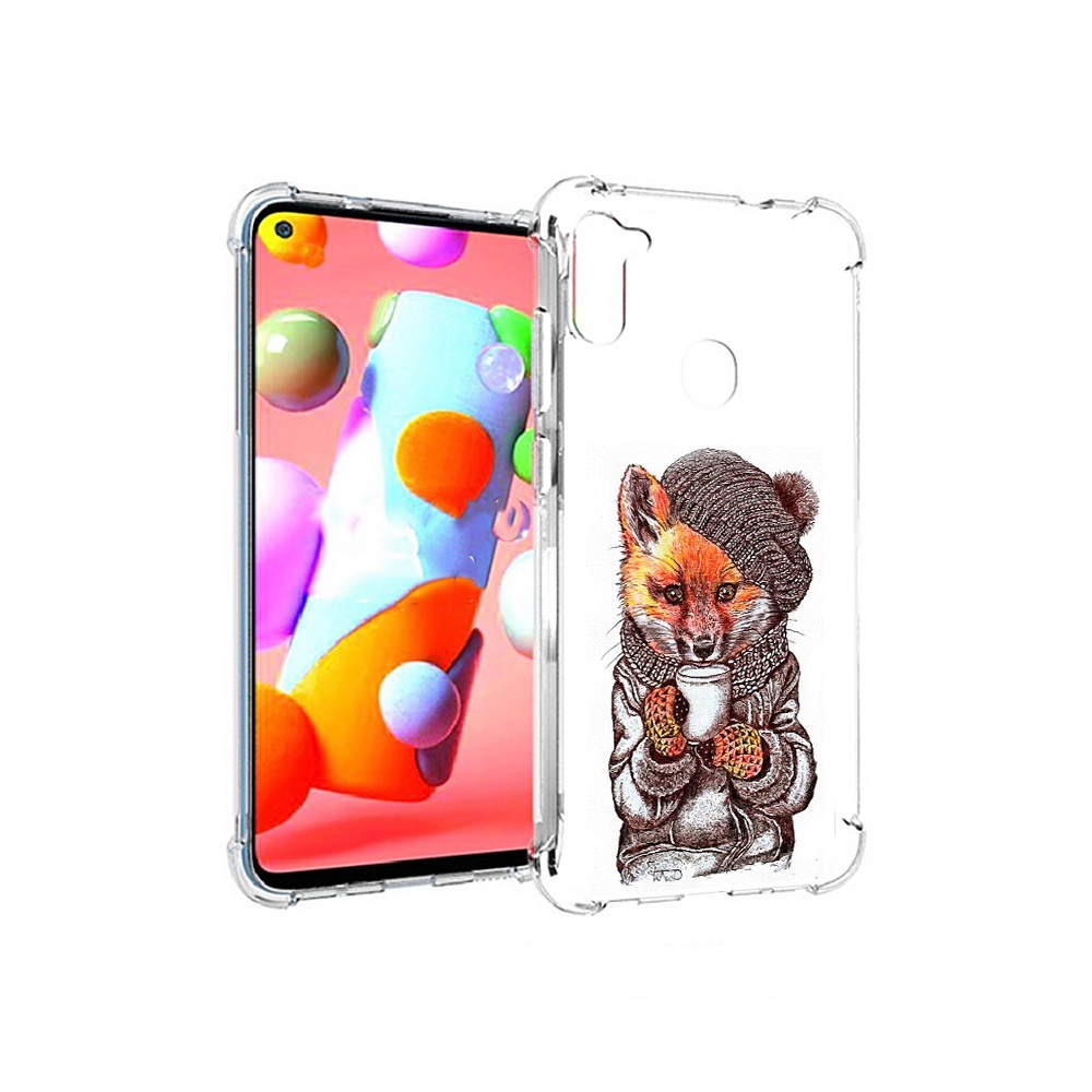 

Чехол MyPads Tocco для Samsung Galaxy A11 лиса в шапке (PT149913.480.437), Tocco