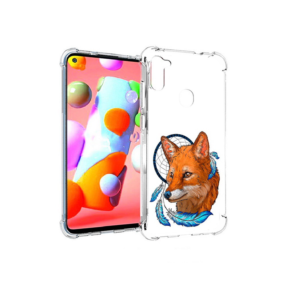 Чехол MyPads Tocco для Samsung Galaxy A11 лиса и ловец снов (PT149913.480.438)