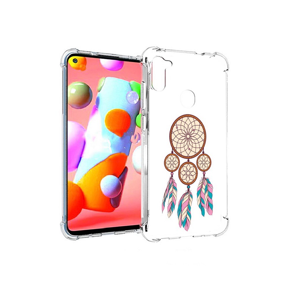 

Чехол MyPads Tocco для Samsung Galaxy A11 ловец снов бежевый (PT149913.480.442), Прозрачный, Tocco