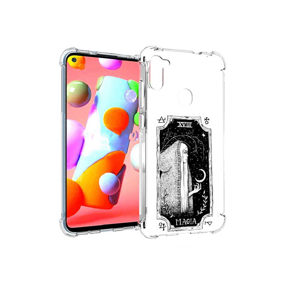 

Чехол MyPads Tocco для Samsung Galaxy A11 лунная магия (PT149913.480.447), Прозрачный, Tocco