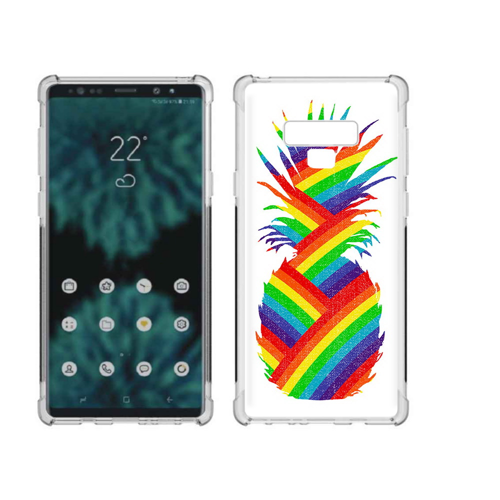 

Чехол MyPads Tocco для Samsung Galaxy Note 9 радужный ананас (PT115235.598.566), Прозрачный, Tocco