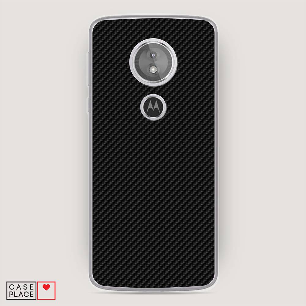 

Силиконовый чехол "Черный карбон" на Motorola Moto G6 Play, 240950-3