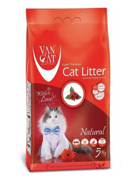 

Комкующийся наполнитель VAN CAT CLASSIC, без запаха, 5 кг, CLASSIC