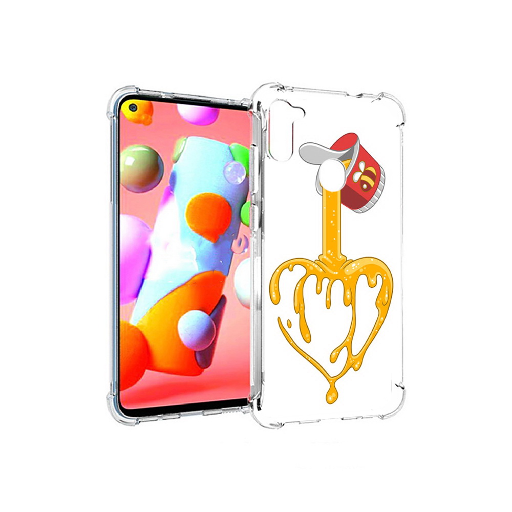 

Чехол MyPads Tocco для Samsung Galaxy A11 медовое сердце (PT149913.480.471), Прозрачный, Tocco