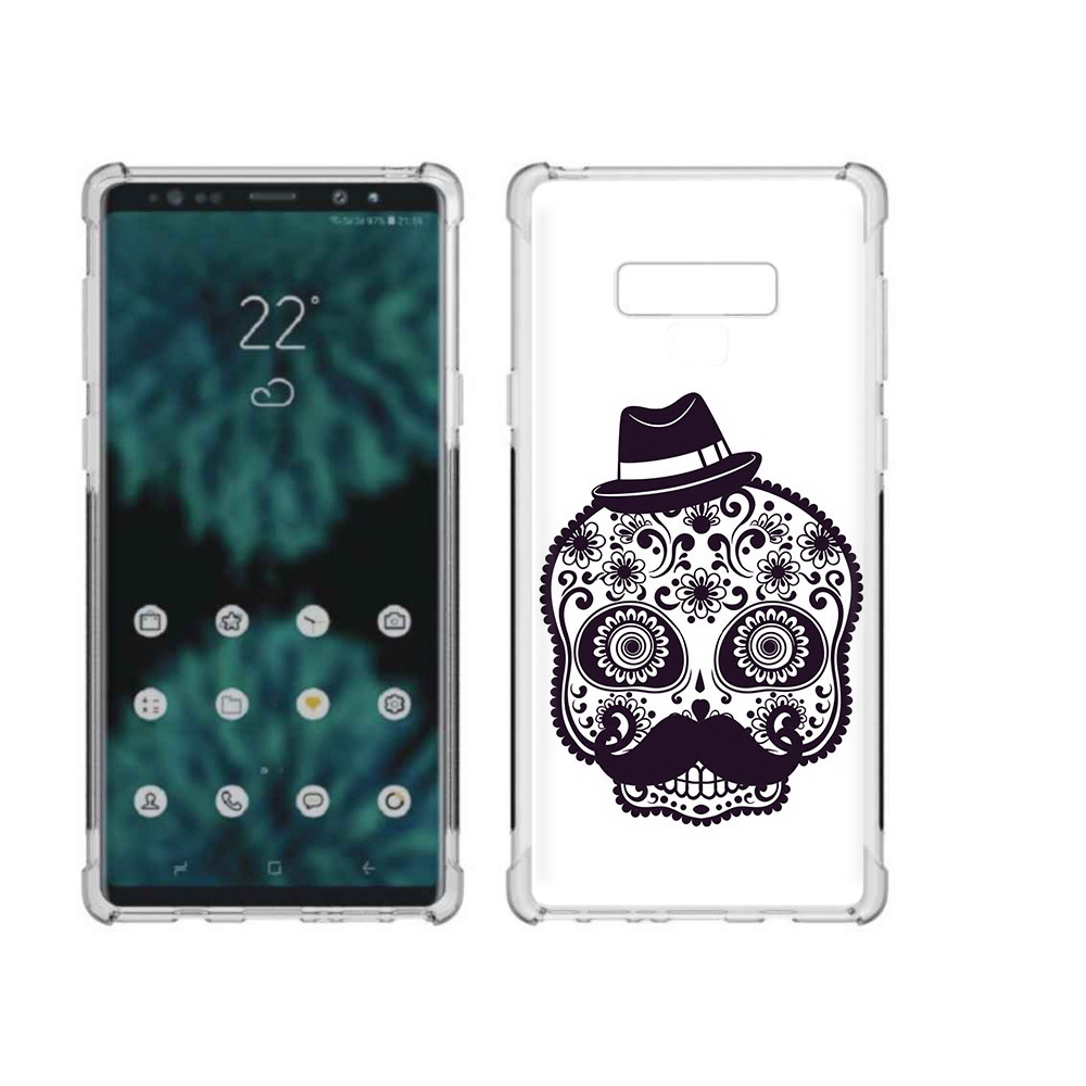 

Чехол MyPads Tocco для Samsung Galaxy Note 9 разрисованный скелет (PT115235.598.575), Прозрачный, Tocco