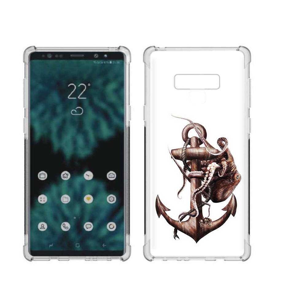 

Чехол MyPads Tocco для Samsung Galaxy Note 9 ржавый якорь (PT115235.598.579), Прозрачный, Tocco