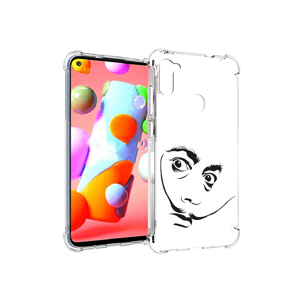 

Чехол MyPads Tocco для Samsung Galaxy A11 мужчина с длинными усами (PT149913.480.487), Прозрачный, Tocco