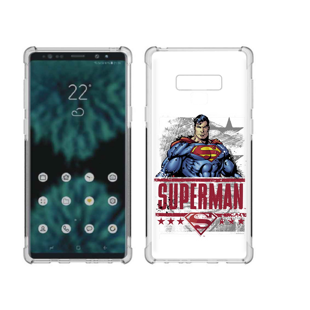 

Чехол MyPads Tocco для Samsung Galaxy Note 9 рисунок супермен (PT115235.598.583), Прозрачный, Tocco