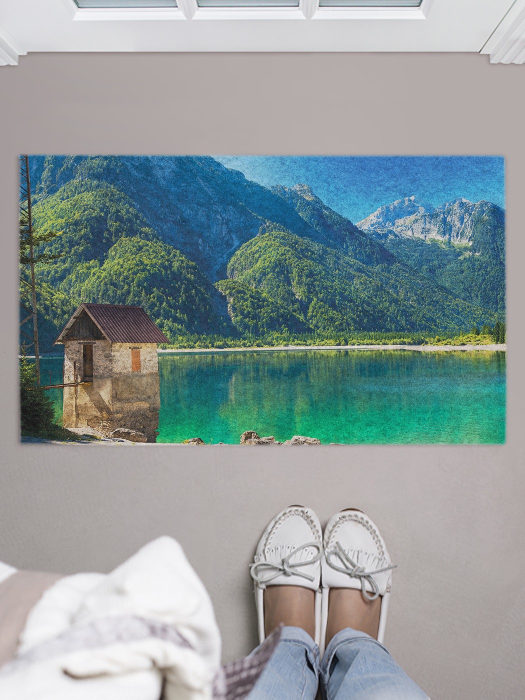 

Придверный коврик в прихожую для обуви, на резиновой основе, 75x45 см door_43590 JoyArty