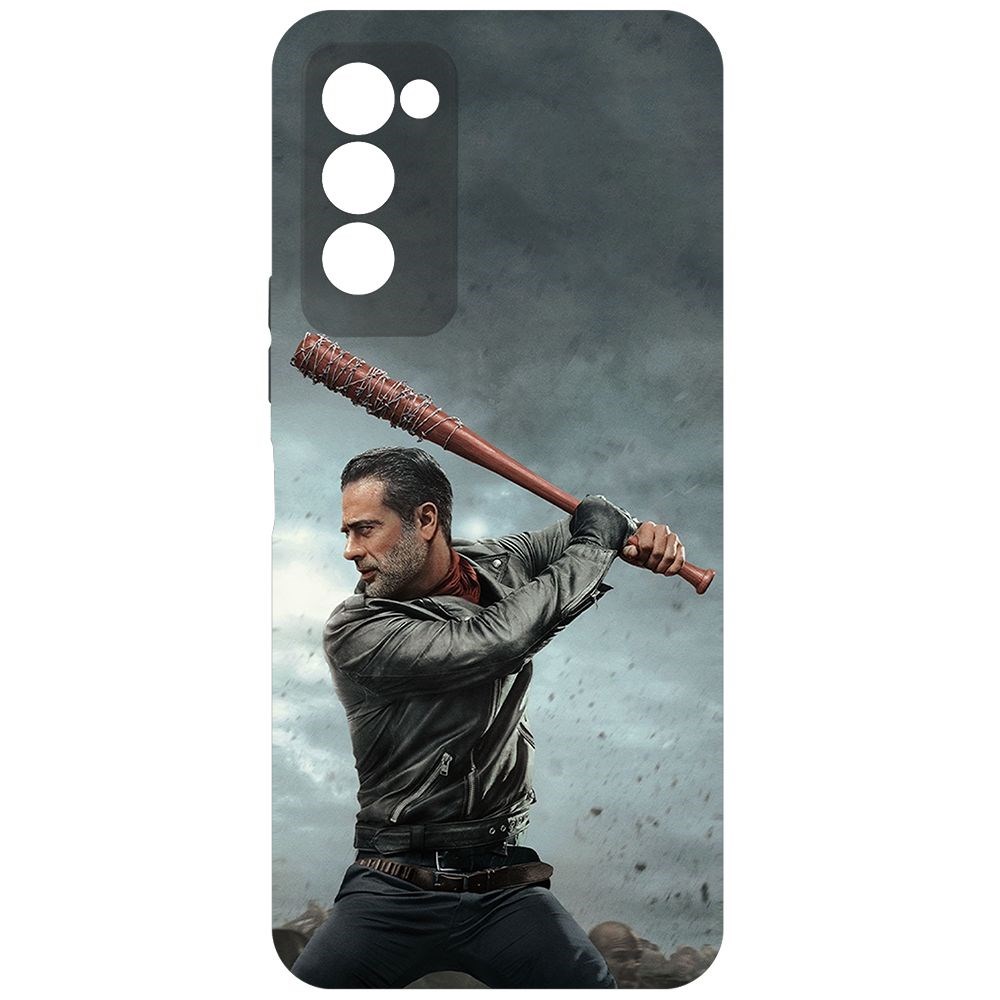 

Чехол-накладка Krutoff Soft Case Ходячие мертвецы. Ниган для TECNO Camon 18 черный