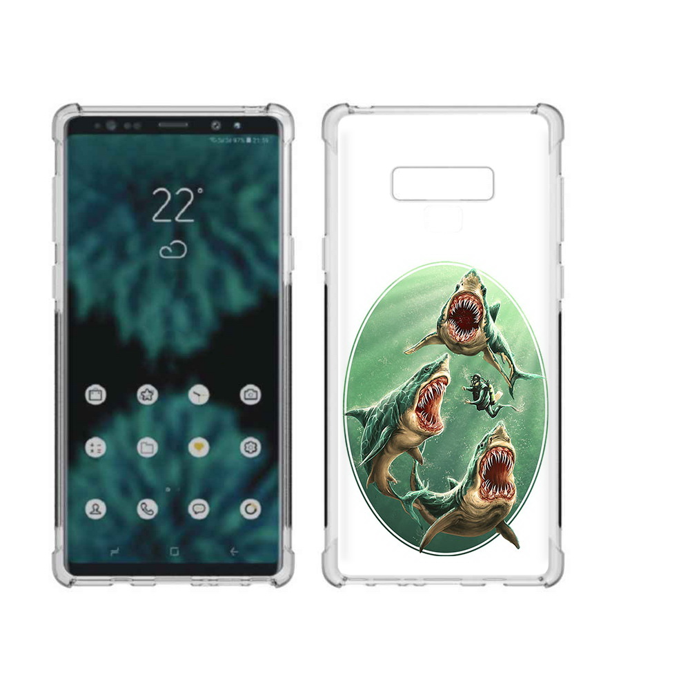 

Чехол MyPads Tocco для Samsung Galaxy Note 9 синяя бездна (PT115235.598.600), Прозрачный, Tocco