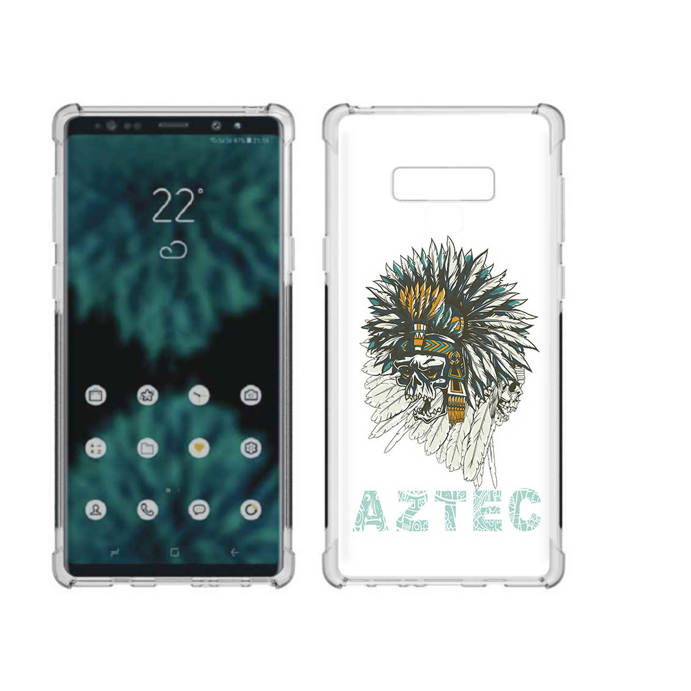 

Чехол MyPads Tocco для Samsung Galaxy Note 9 скелет индеец (PT115235.598.602), Прозрачный, Tocco