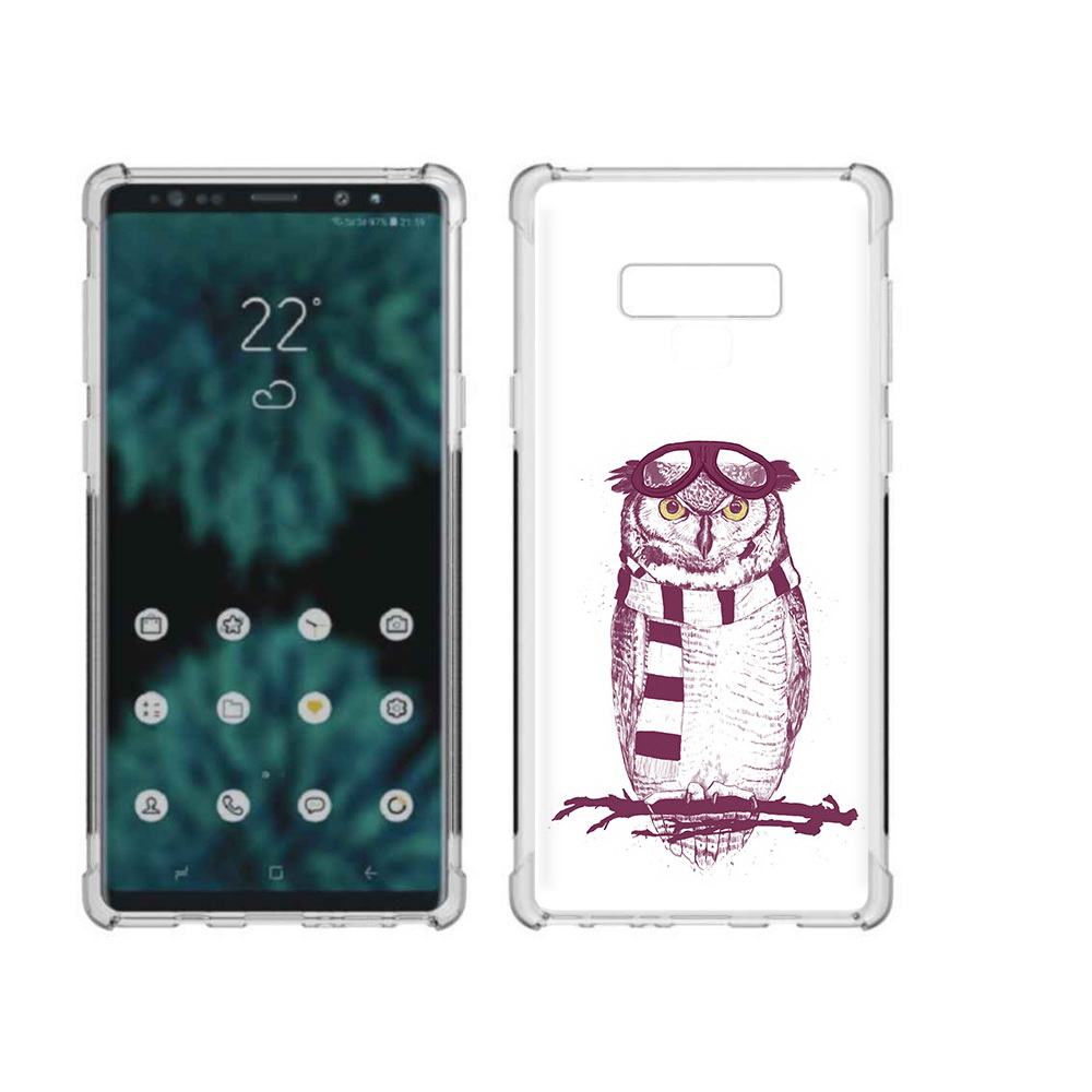 

Чехол MyPads Tocco для Samsung Galaxy Note 9 сова-летчик (PT115235.598.612), Прозрачный, Tocco